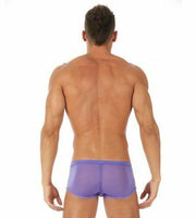 Gregg Homme Boxer Briefs ShowOff See-through Sensual Undies Purple 121505 105 - SexyMenUnderwear.com