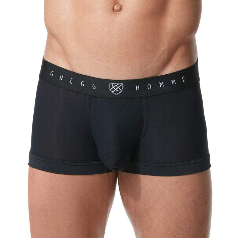 Gregg Homme Boxer Room-Max Hyper Stretch Trunk Black 152705 44 - SexyMenUnderwear.com
