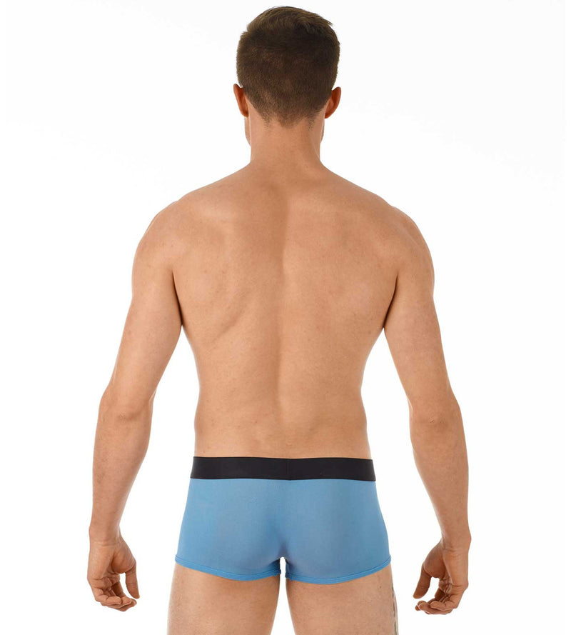 Gregg Homme Boxer Torridz Outrageous Underwear Sheer Blue 87465 15A - SexyMenUnderwear.com