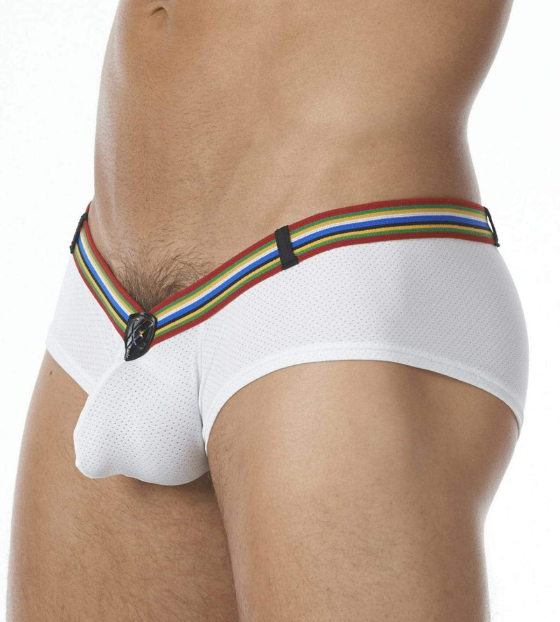 Gregg Homme Brazilian cut Boxer Brief Lover-Boy C-Ring White 122105 168 - SexyMenUnderwear.com