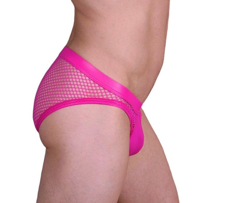 Gregg Homme Brief Beyond Doubt Mesh Sexy Briefs Magenta Pink 110213 103 - SexyMenUnderwear.com