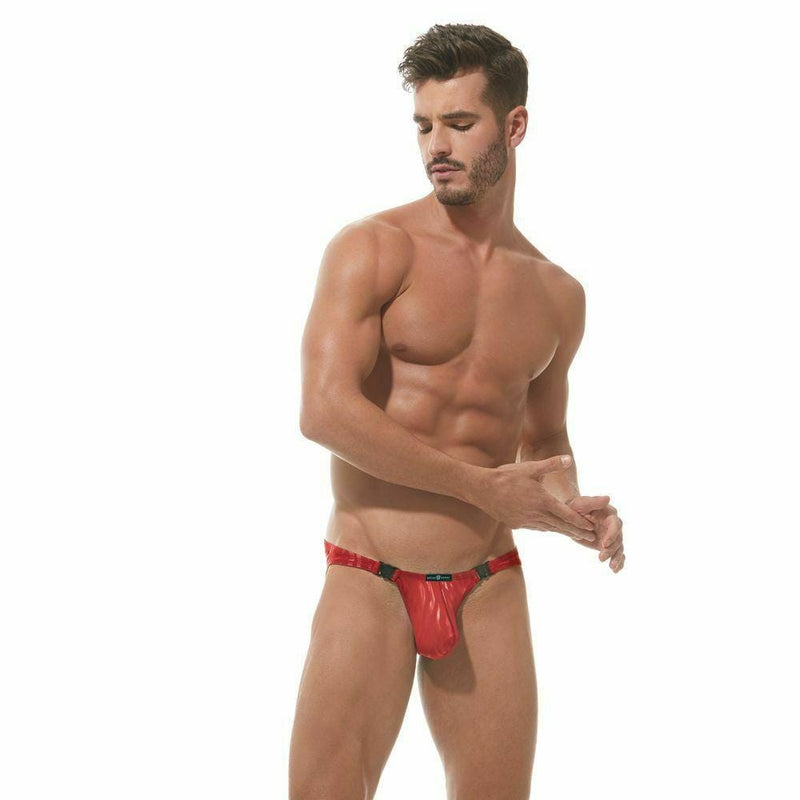 Gregg Homme Brief Hookt Mens Briefs Detachable Sexy Slip Red 162203 121 - SexyMenUnderwear.com