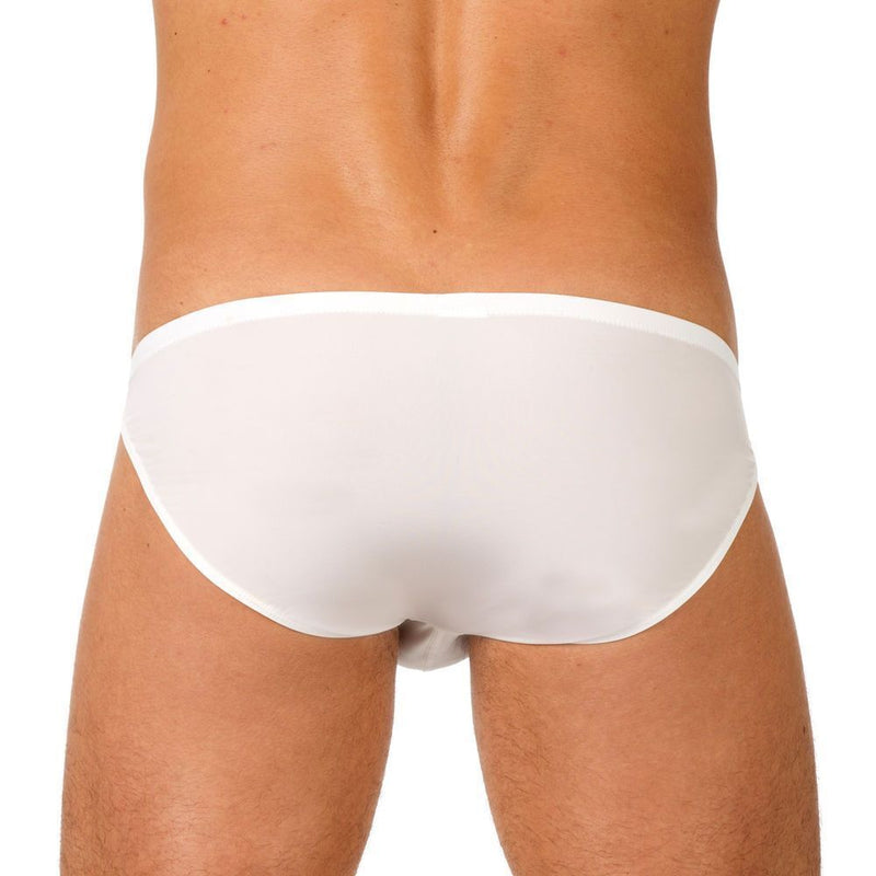 Gregg Homme Brief Wonder Contoured Pouch Gauge Microfiber White Briefs 96103 - SexyMenUnderwear.com