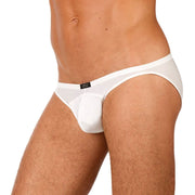 Gregg Homme Brief Wonder Contoured Pouch Gauge Microfiber White Briefs 96103 - SexyMenUnderwear.com