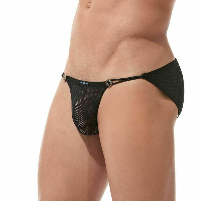 Gregg Homme Briefs Conquistador Fishnet Sexy Slips Black 160003 113 - SexyMenUnderwear.com