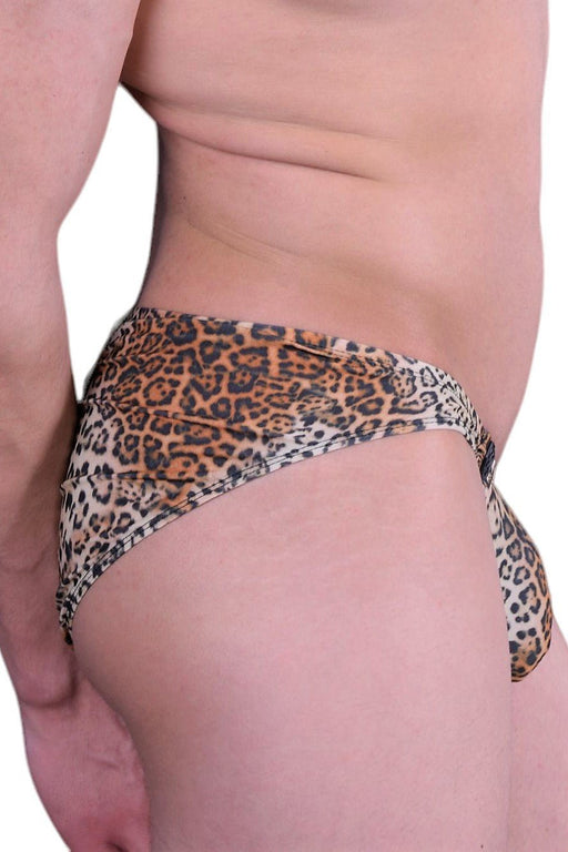Gregg Homme Briefs Desire Slips Detachable Buckle Leopard 140403 70 - SexyMenUnderwear.com