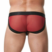 GREGG HOMME Briefs Temptation Super Mesh Unsnaps It Red 152103 108 - SexyMenUnderwear.com