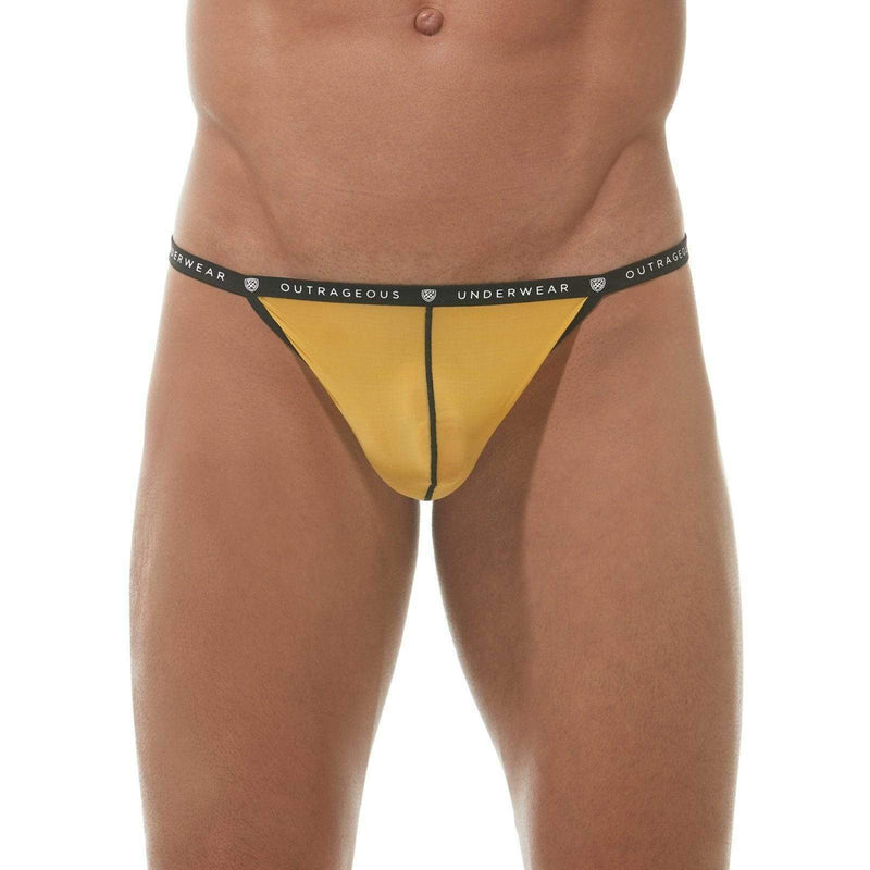 Gregg Homme Bubble G'homme Pouch Yellow 162116 44 - SexyMenUnderwear.com