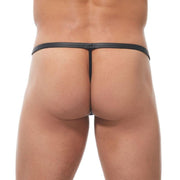 Gregg Homme G-String Strap Strings See-Through Matte Black MEDIUM 170214 131 - SexyMenUnderwear.com