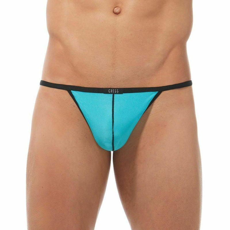 Gregg Homme G-String Torridz Hyperstretch Microfiber Light Aqua 87414 17 - SexyMenUnderwear.com