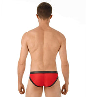 GREGG HOMME Gregg Homme Brief Two-Timer Faux Leather  Slip Red 130303 106