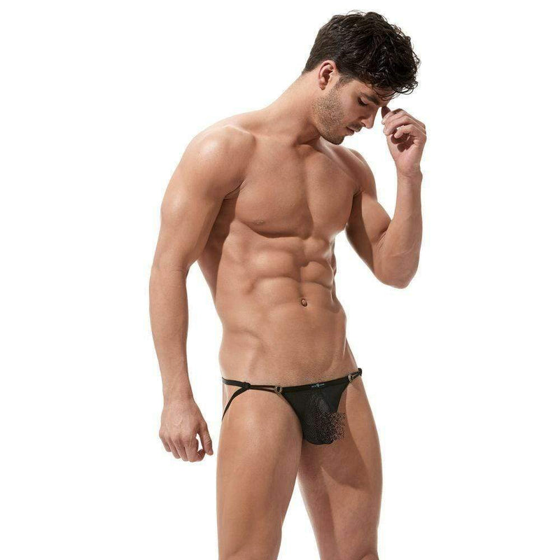 GREGG HOMME Gregg Homme Jock Conquistador Fishnet Mesh Jockstrap Black 160034 181 D