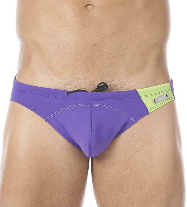 GREGG HOMME L Gregg Homme Pool Party Swimwear Men Brief Swimsuit Purple 123235 145