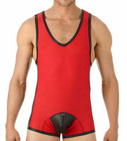 GREGG HOMME Gregg Homme Singlet Two-Timer Leather Look Hyperstrech red 130368 105