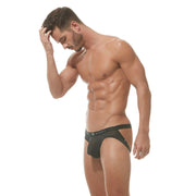 Gregg Homme Jock Bubble G'homme Jockstrap Outrageous Black 162134 158 - SexyMenUnderwear.com