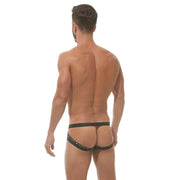 Gregg Homme Jock Bubble G'homme Jockstrap Outrageous Black 162134 158 - SexyMenUnderwear.com