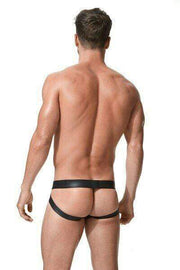 Gregg Homme Jock Crave Jockstrap Leather Look Detachable Pouch 152633 57 - SexyMenUnderwear.com
