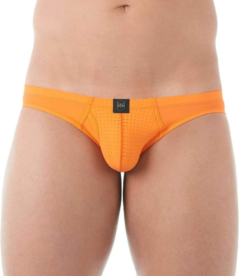 Gregg Homme Jock Drive perforated Mesh Jockstrap Orange 142634 101 - SexyMenUnderwear.com