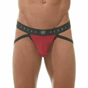 Gregg Homme Jock Room-Max Hyper Stretch Jockstrap Spacious Pouch Red 152734 113 - SexyMenUnderwear.com