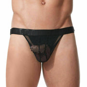 GREGG HOMME Jock Temptation Jockstrap See-Thru Mesh Black 152134 109 - SexyMenUnderwear.com