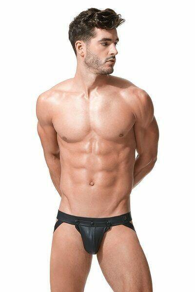 Gregg Homme Jockstrap Fetish CRAVE Faux-Leather Contour Pouch 152634 56 - SexyMenUnderwear.com