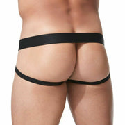 Gregg Homme Jockstrap Room-Max Hyper Stretch Spacious Pouch Jock Black 152734 43 - SexyMenUnderwear.com
