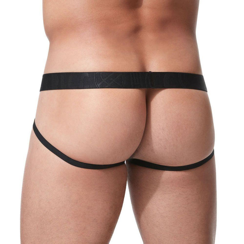 Gregg Homme Jockstrap Xcite MicroModal Jacquard Jock Black 152434 122 - SexyMenUnderwear.com