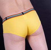 Gregg Homme Mini Boxer Brief Lover-Boy C-Ring Yellow 122105 168 - SexyMenUnderwear.com