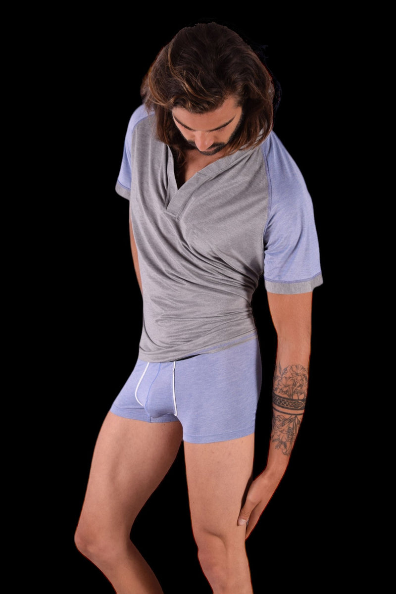 Gregg Homme Modal Lounge 2 piece Kit T-Shirt Medium + Boxer Small MX6 - SexyMenUnderwear.com