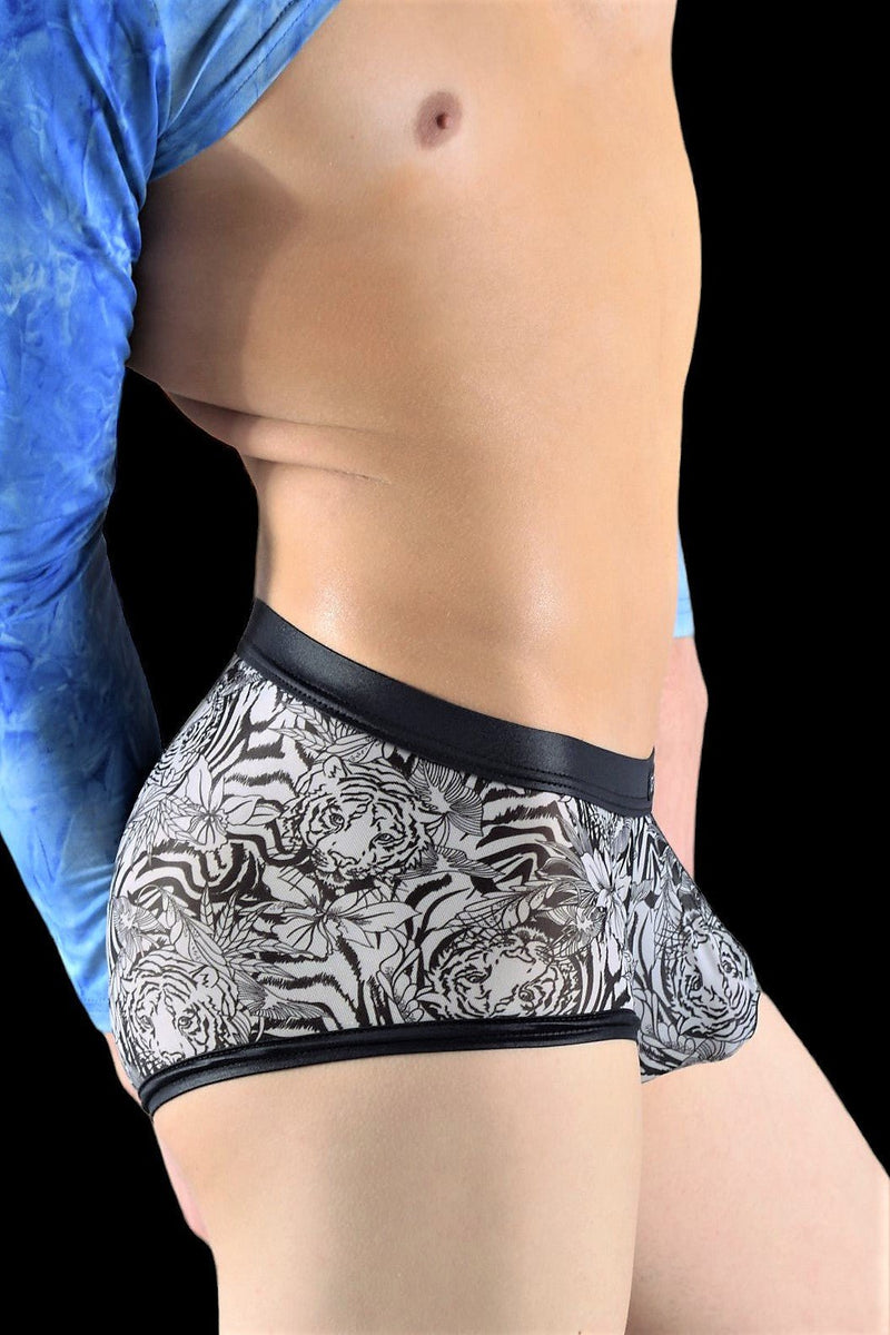 GREGG HOMME Sheer Boxer Shorty WILDLIFE Print 80100 3 - SexyMenUnderwear.com