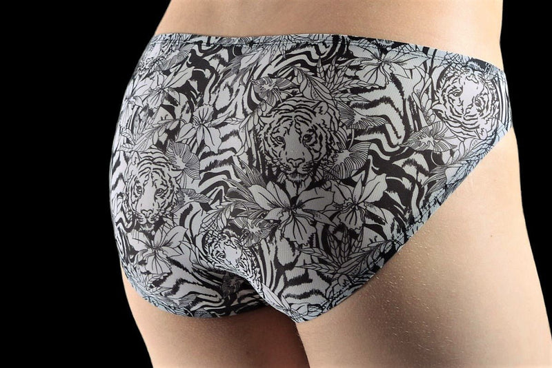 GREGG HOMME Sheer No C Ring Micro Brief Wild Life Print NR1023 2B - SexyMenUnderwear.com