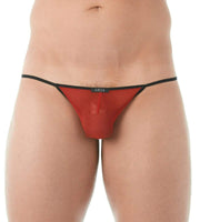 Gregg Homme String Player Mesh G-String For Men With T-back Red 143114 116 - SexyMenUnderwear.com