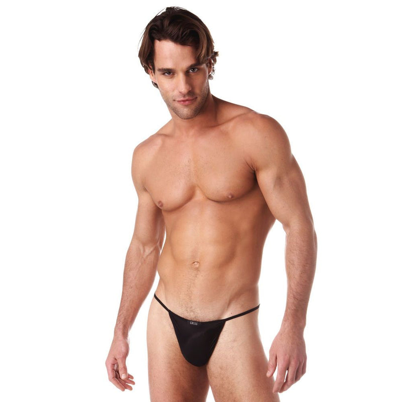 Gregg Homme String Voyeur Liquid Touch Black 100614 40 - SexyMenUnderwear.com