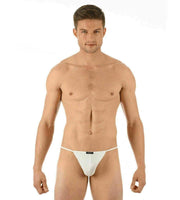 Gregg Homme Strings Beau G-String For Men White 130914 65 - SexyMenUnderwear.com