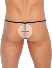 GREGG HOMME T-Back Strings Beyond Doubt Net Mesh G-String Black 110214 155 - SexyMenUnderwear.com