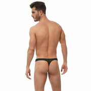 GREGG HOMME Thong Strap Tangas Mesh Fetish See-Through Matte Black 170204 131 - SexyMenUnderwear.com