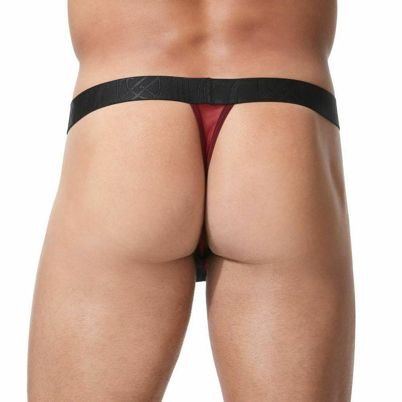 GREGG HOMME Thong Temptation Tangas See-Tru Mesh Red 152104 106 - SexyMenUnderwear.com