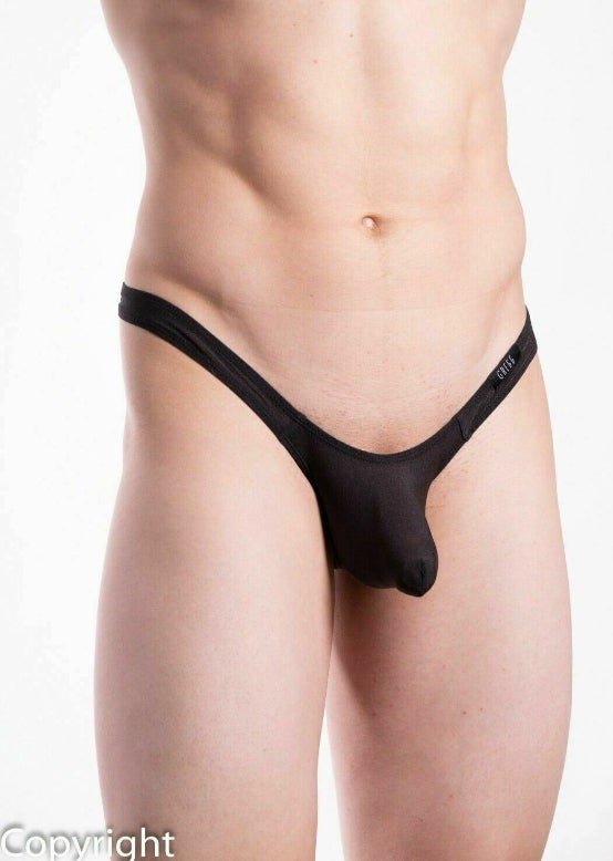 Gregg Homme Thong Torridz Silky HyperStretch Fabric Black 87404 25 - SexyMenUnderwear.com