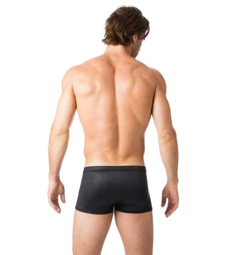 GREGG HOMME VENOM Boxer SnakeSkin Fabric Fashion Boxer Briefs Black 102505 4 - SexyMenUnderwear.com
