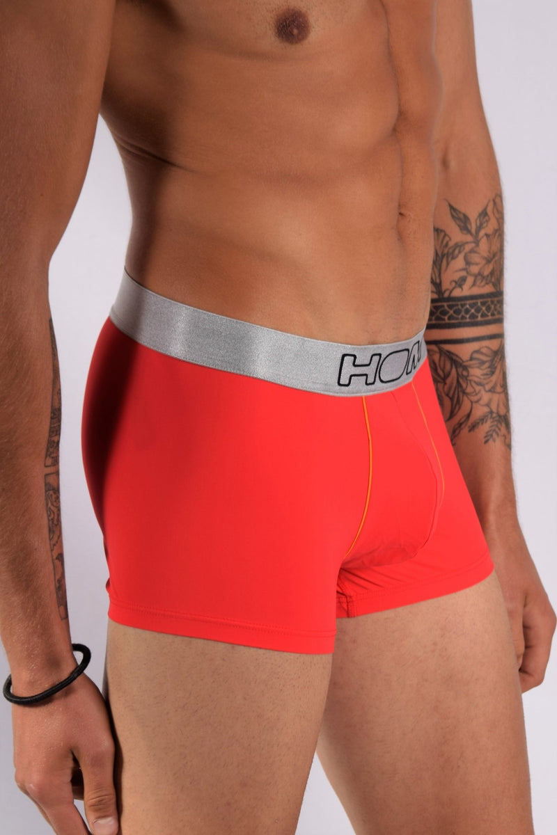 HOM Boxer Colorama Shorty Business Red 1 - SexyMenUnderwear.com