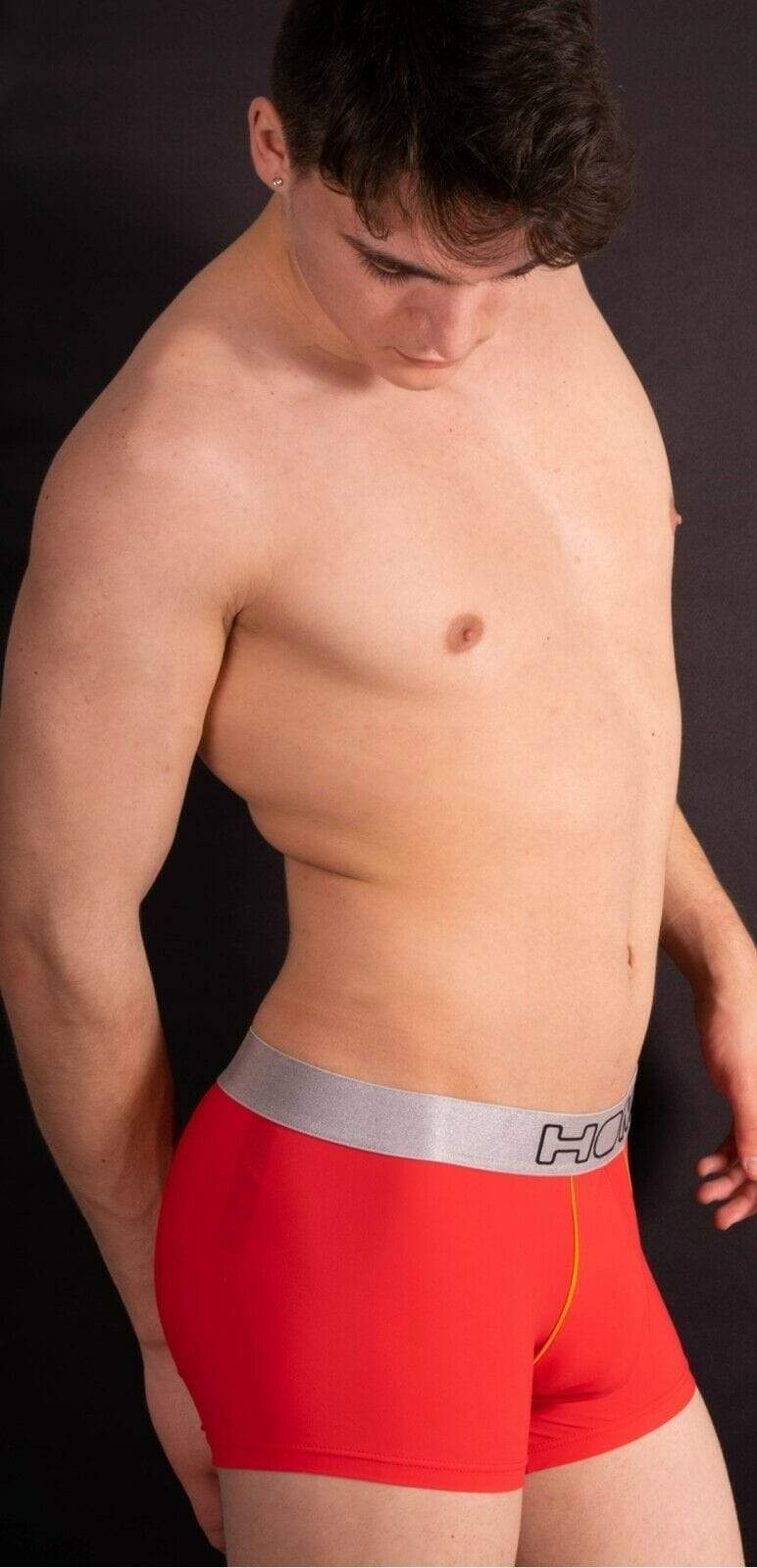HOM Boxer Colorama Shorty Business Red 1 - SexyMenUnderwear.com