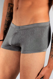 HOM Boxer Temptation Insider Grey Combo Viscose MEDIUM 1 - SexyMenUnderwear.com
