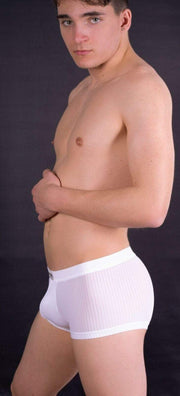 HOM Mens Boxer Temptation Delight White SMALL 2 - SexyMenUnderwear.com