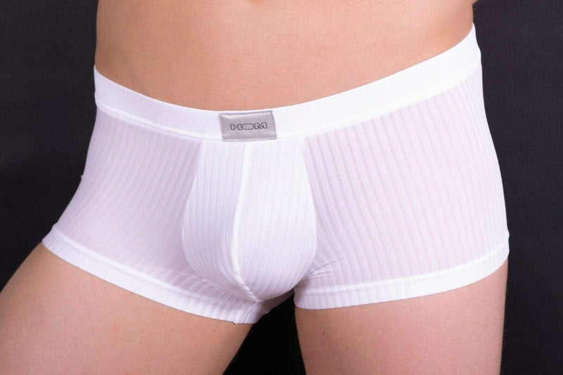 HOM Mens Boxer Temptation Delight White SMALL 2 - SexyMenUnderwear.com