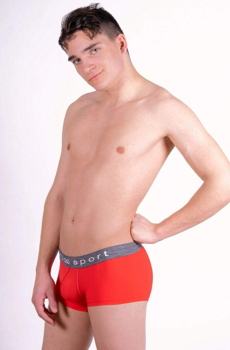 HOM Sports Boxer Snow Hipster Pour Homme RED MEDIUM 1 - SexyMenUnderwear.com
