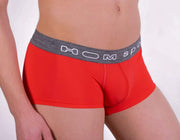 HOM Sports Boxer Snow Hipster Pour Homme RED MEDIUM 1 - SexyMenUnderwear.com