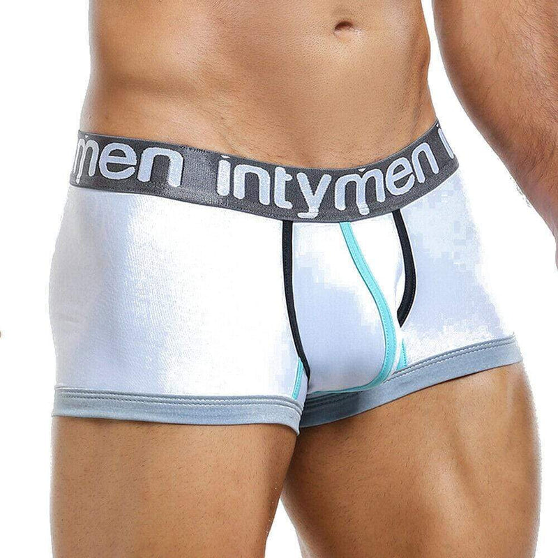 INTYMEN Ropa interior masculina Mens Sexy Boxer Homme White ING057 4 - SexyMenUnderwear.com
