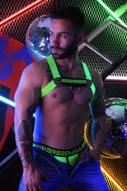 JOCK BREEDWELL ''NIGHTCRAWLER'' Breathable Jockstrap Mesh Pouch Neon Green 18 - SexyMenUnderwear.com