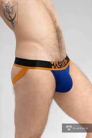 Jock MASKULO Microfiber Jockstraps with Silky Band Royal Blue JS162-62 26 - SexyMenUnderwear.com