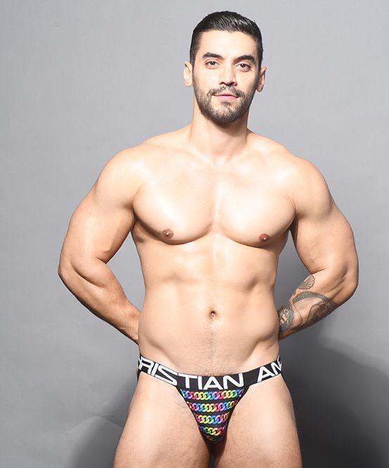 Jockstrap Andrew Christian Pride Chain Jock Stylish Rainbow 91864 29 - SexyMenUnderwear.com